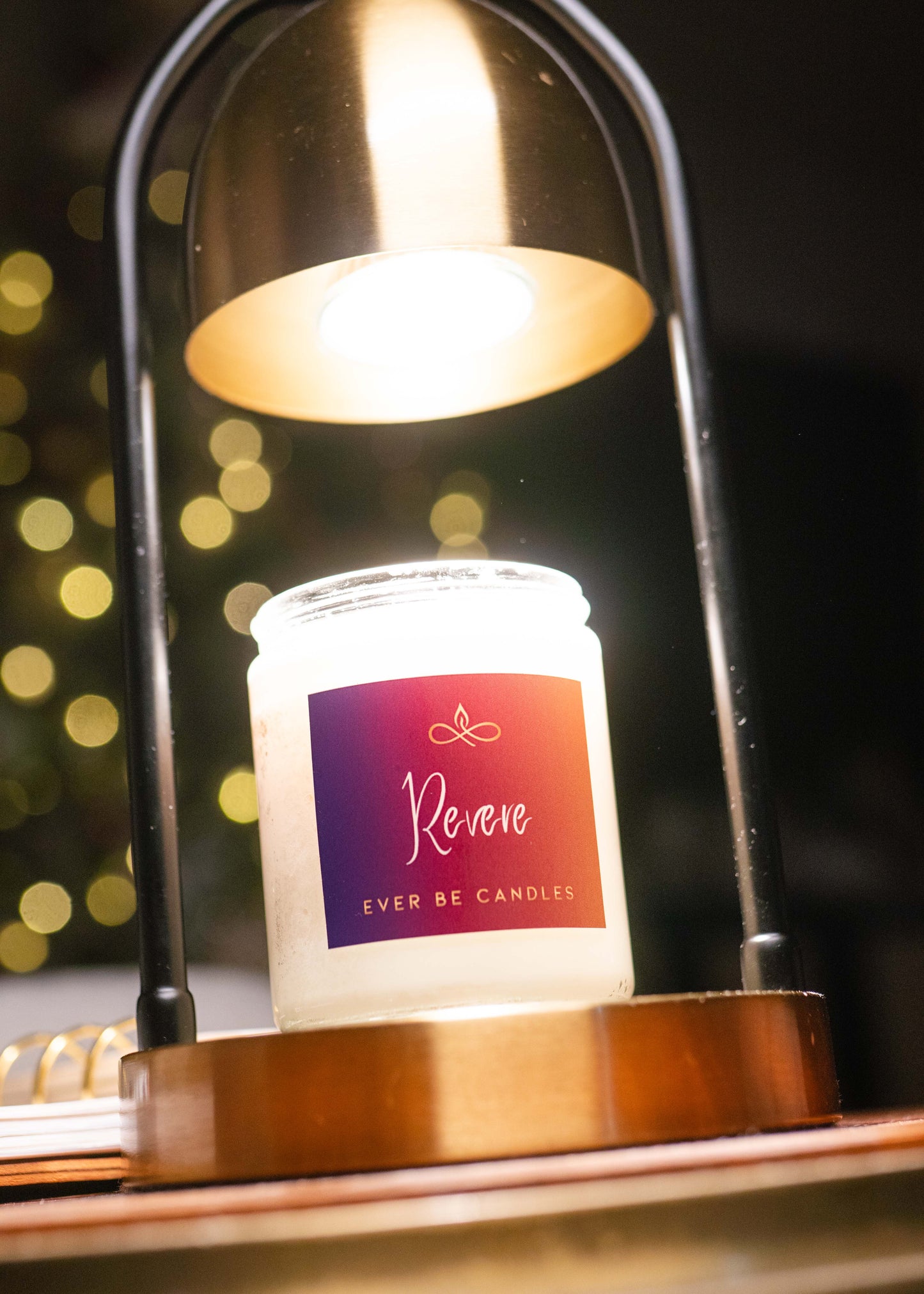 Ever Be Candles Candle Warming Lamp - Brushed Gold or Matte Black