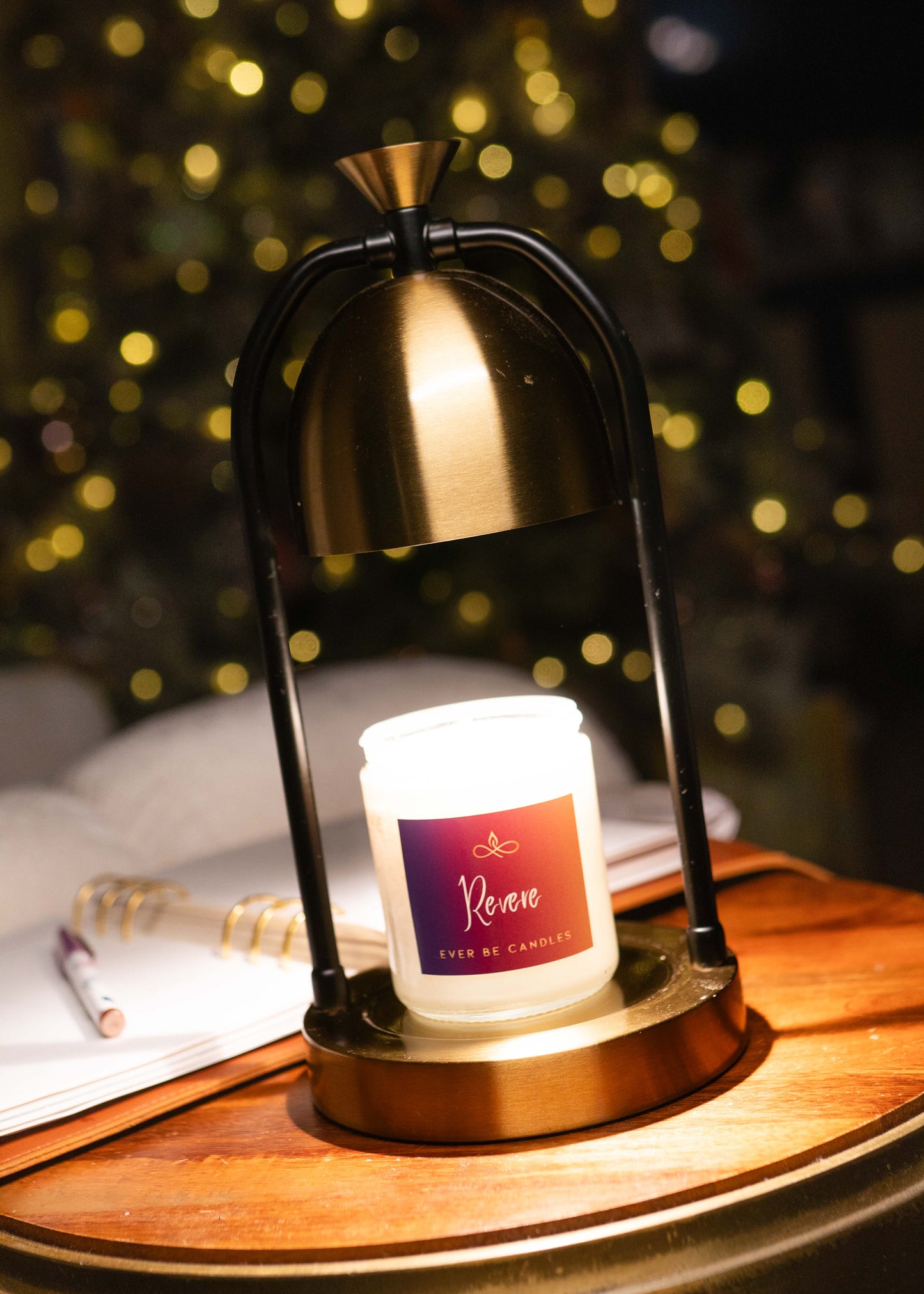 Ever Be Candles Candle Warming Lamp - Brushed Gold or Matte Black